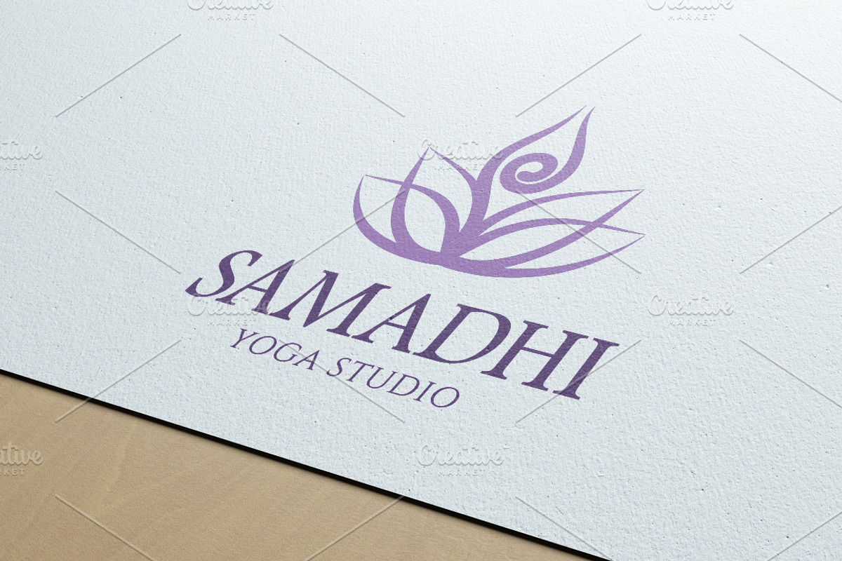Samadhi Yoga Studio Logo, a Branding & Logo Template by tetiana.svirska (Photo 2 of 3)