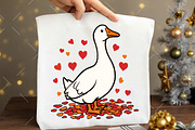 Goose Valentine Clipart, an Illustration by OK Design (Thumbnail 6 of 6)
