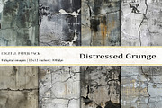 Distressed Grunge Digital Papers, a Background Graphic by BonaDesigns (Thumbnail 1 of 4)