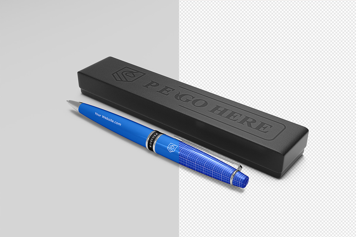 Ballpoint Pen Mockup - 8 views, a Pens & Pencil Mockup by Illusiongraphic (Photo 14 of 26)