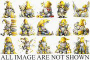 Whimsical Summer Gnome Clipart PNG, an Illustration by Canvas Craft (Thumbnail 3 of 7)