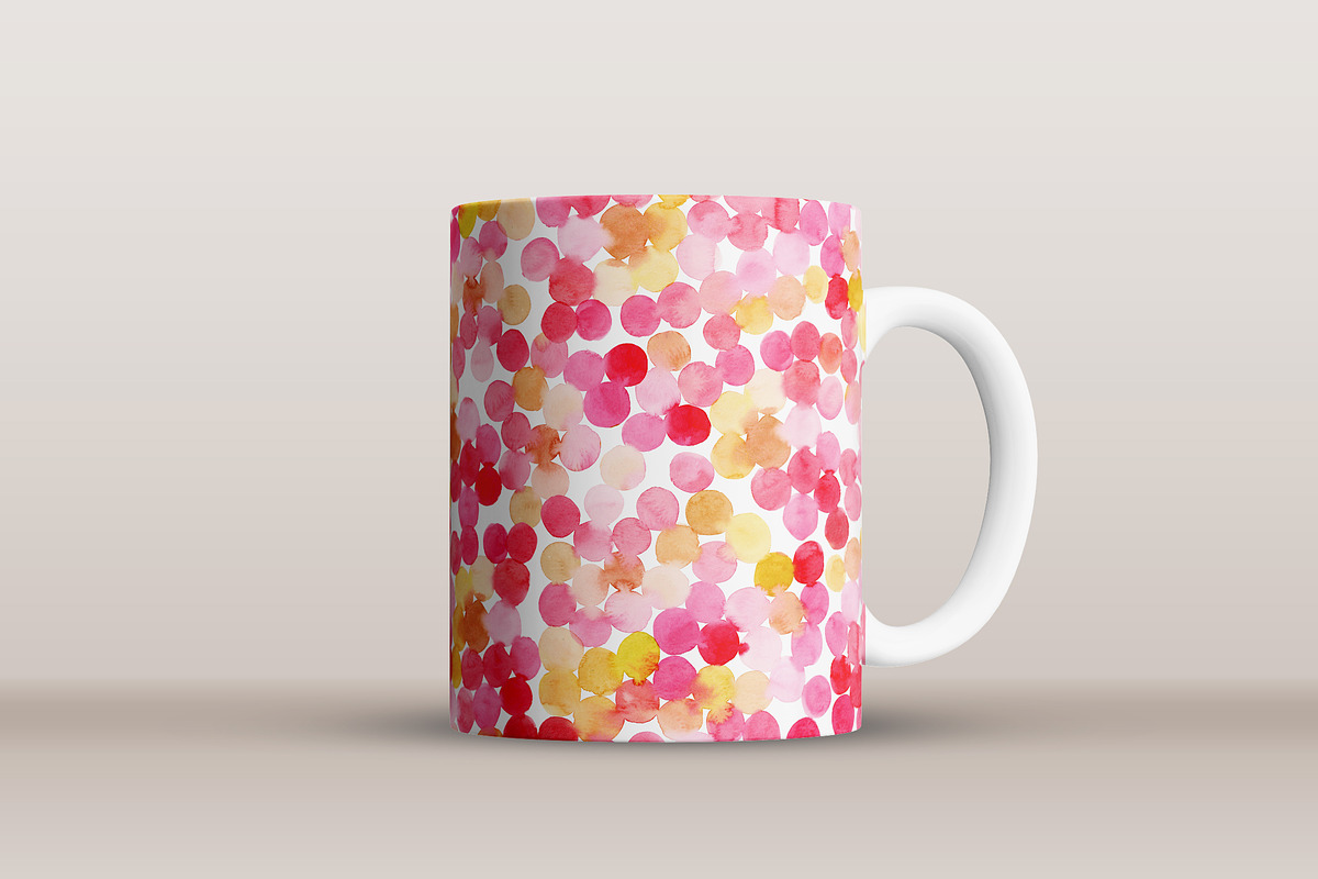 Cheerful Seamless Watercolor Pattern, a Pattern Graphic by swiejko (Photo 4 of 4)