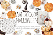Watercolor Halloween collection, a Food Illustration by lilisprints (Thumbnail 1 of 5)