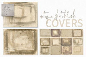 Antique Sketchbook Cover Textures