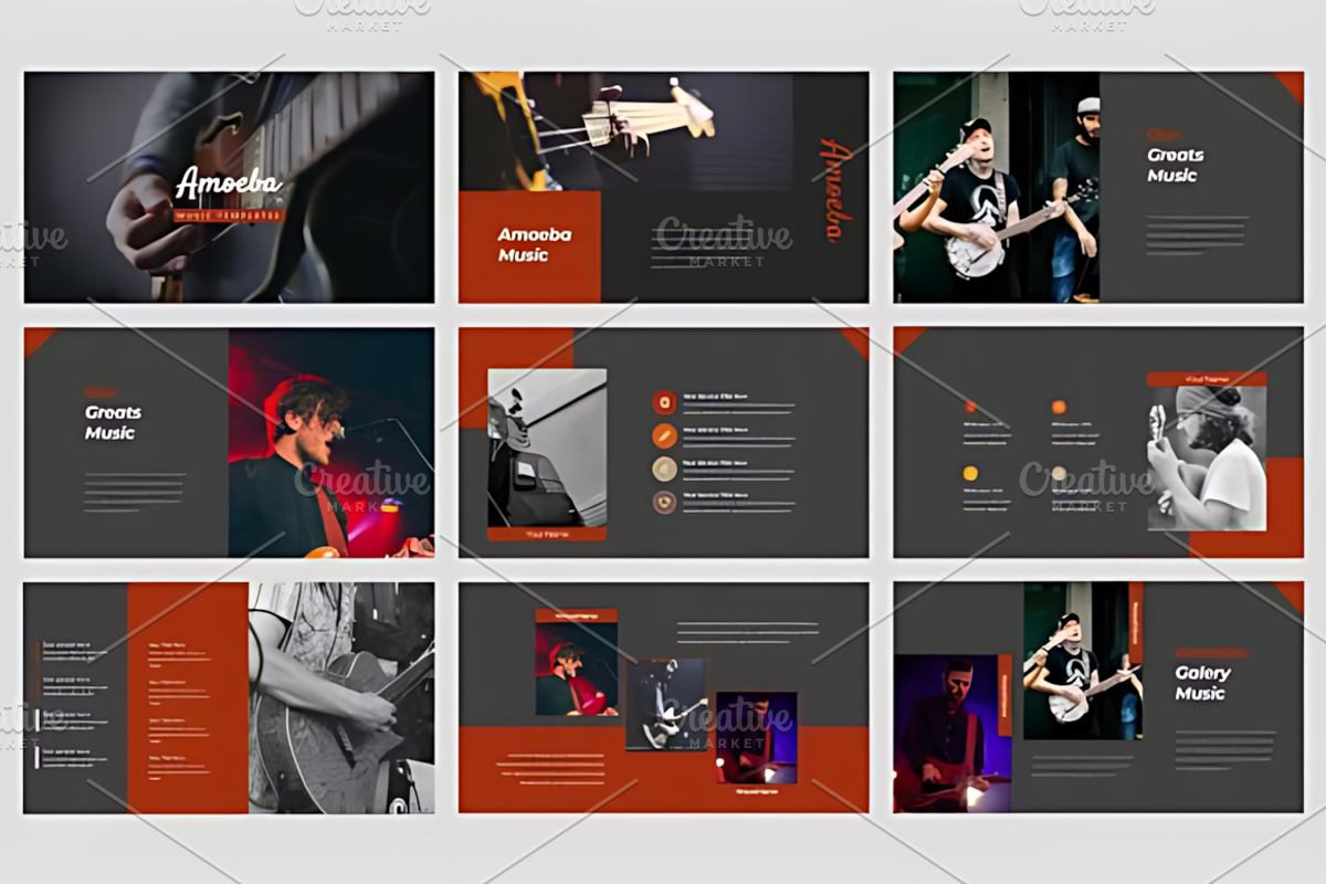 Amoeba Google Slide Templates, a Presentation Template by Coco Bloom (Photo 2 of 5)