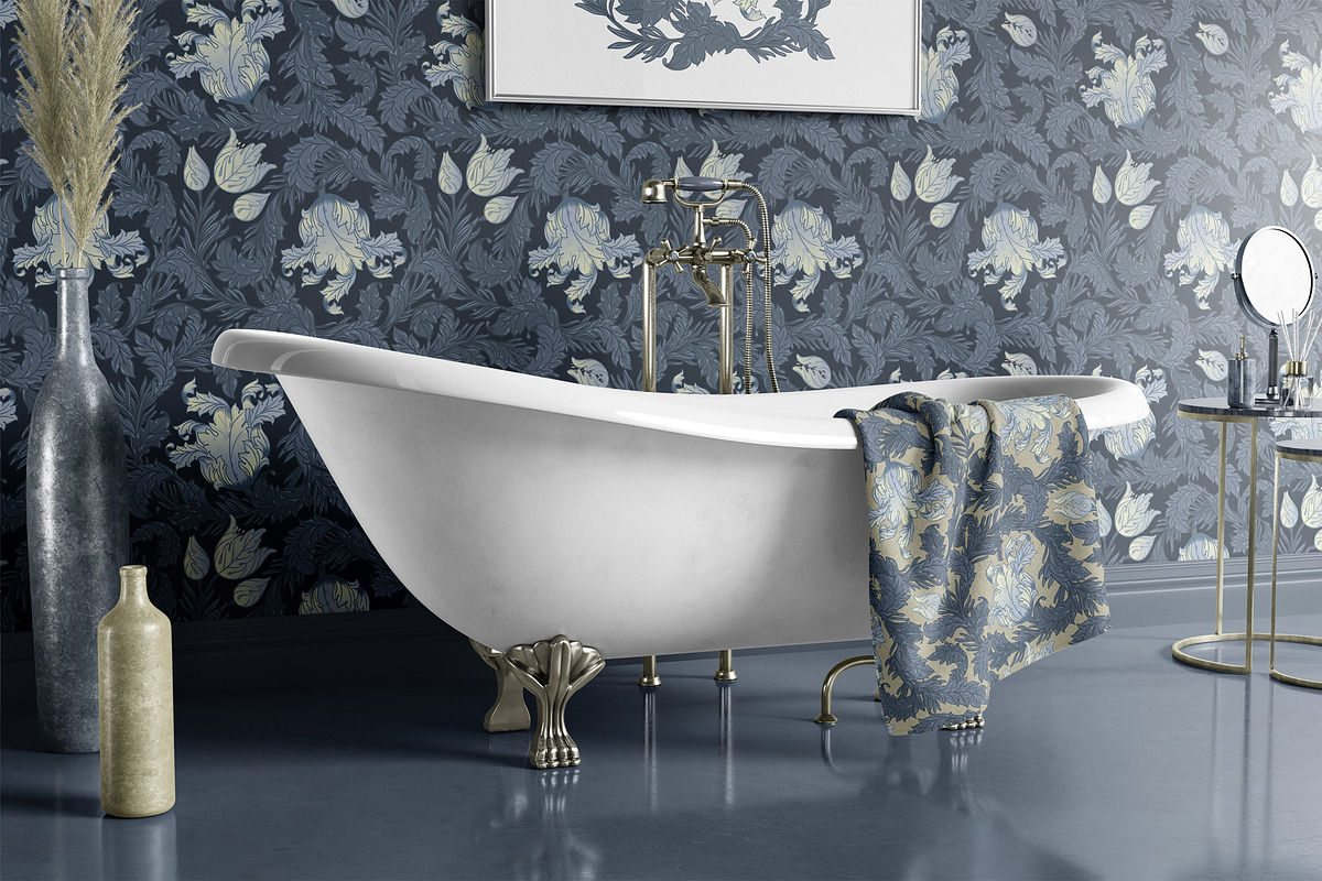 William Morris Style Pattern&Element, a Pattern Graphic by Varvara Gorbash (Photo 7 of 10)