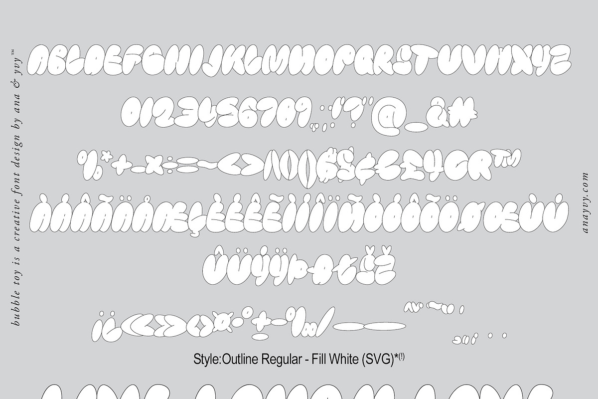 Bubble Toy | 2000s Retro Graffiti, a Font by ana & yvy (Photo 10 of 16)