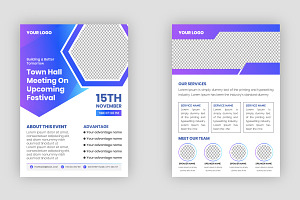 Town hall meeting flyer templates, a Marketing Template by thedesignsource