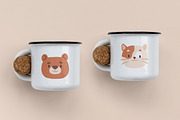 Cute animal faces, avatars set, an Animal Illustration by Good Studio (Thumbnail 6 of 9)