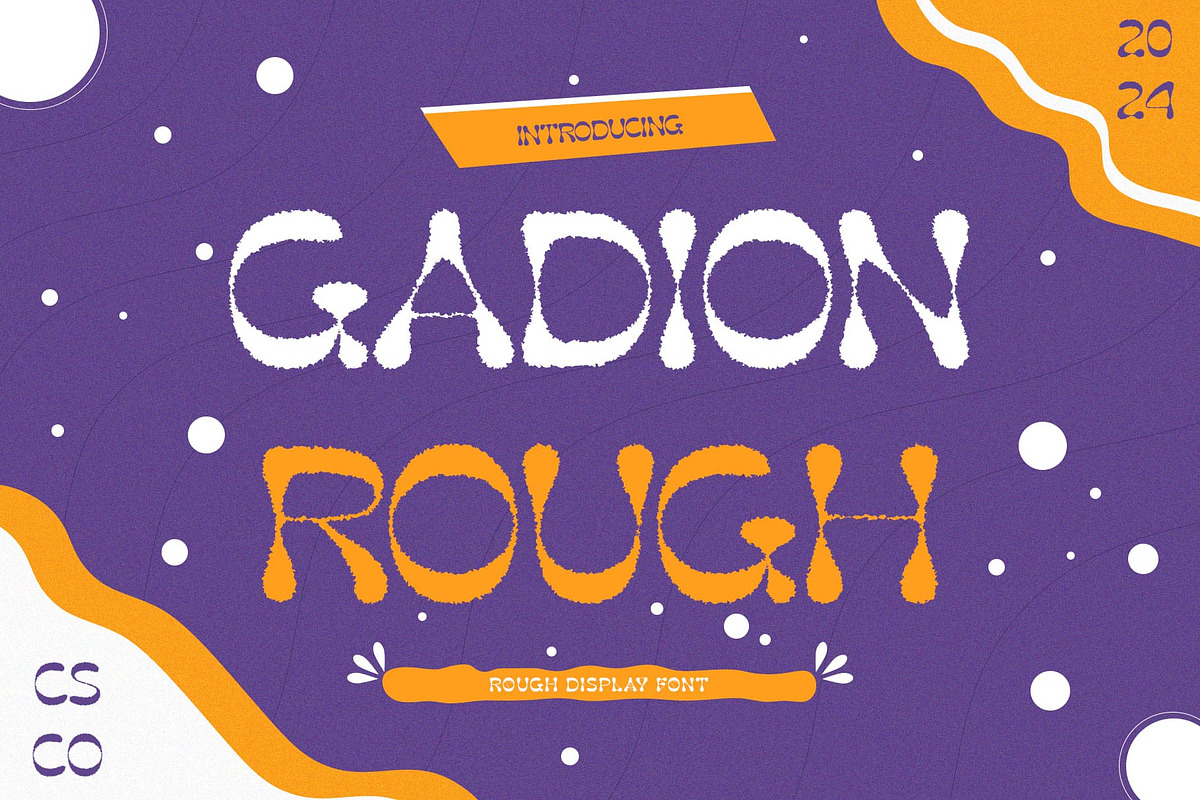 Gadion Rough, a Sans Serif Font by Craft Supply Co. (Photo 1 of 8)