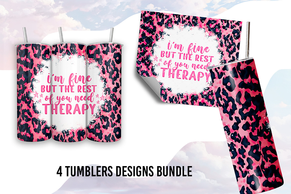 Sarcastic Skull Tumbler Bundle PNG, an Object Graphic by TumblerArtDS (Photo 5 of 7)