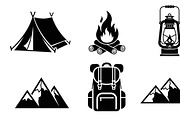 Camping Adventure Silhouette Icon, an Illustration by Artivon (Thumbnail 42 of 51)