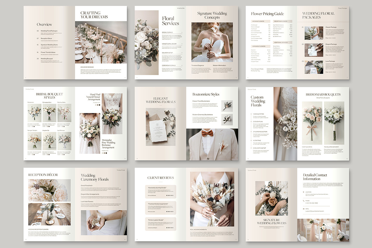 Florist Catalog & Brochure Template, a Brochure Template by BrandPacks (Photo 2 of 5)