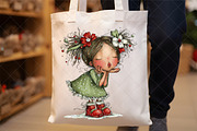 Christmas Whimsical Fairy Clipart, an Illustration by SinaCreation (Thumbnail 5 of 7)