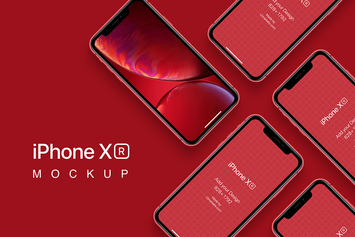 iPhone XS, XR Mockups PSD & Sketch, an iPhone Mockup by Ui Markets (Photo 13 of 27)
