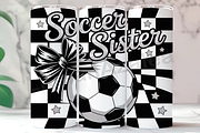 Retro Soccer Sister 20oz Tumbler, an Arts & Entertainment Photo by LamanAzalea (Thumbnail 1 of 2)