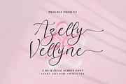 Azelly Vellyne, a Script Font by Integritype Studio (Thumbnail 1 of 15)