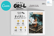 Grill Recipes Cookbook Template, a Magazine Template by DeLaGranSiete (Thumbnail 4 of 11)