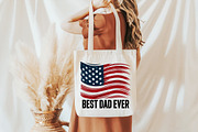 Patriotic Best Dad Ever Sublimation, an Illustration by Libby Wishes (Thumbnail 2 of 6)