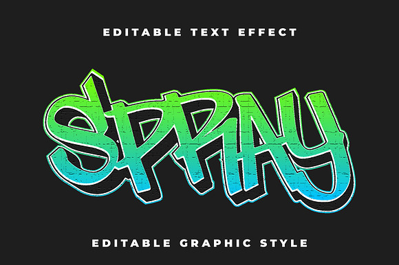Spray Graffiti Text Effect preview 4