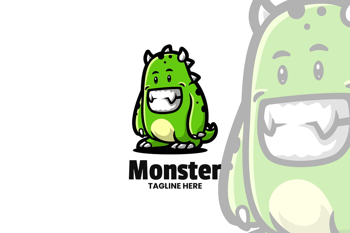 Monster Mascot Logo Design., a Branding & Logo Template by VectorCraft