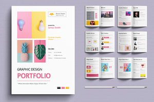 Graphic Design Portfolio, a Magazine Template by MightyDesign