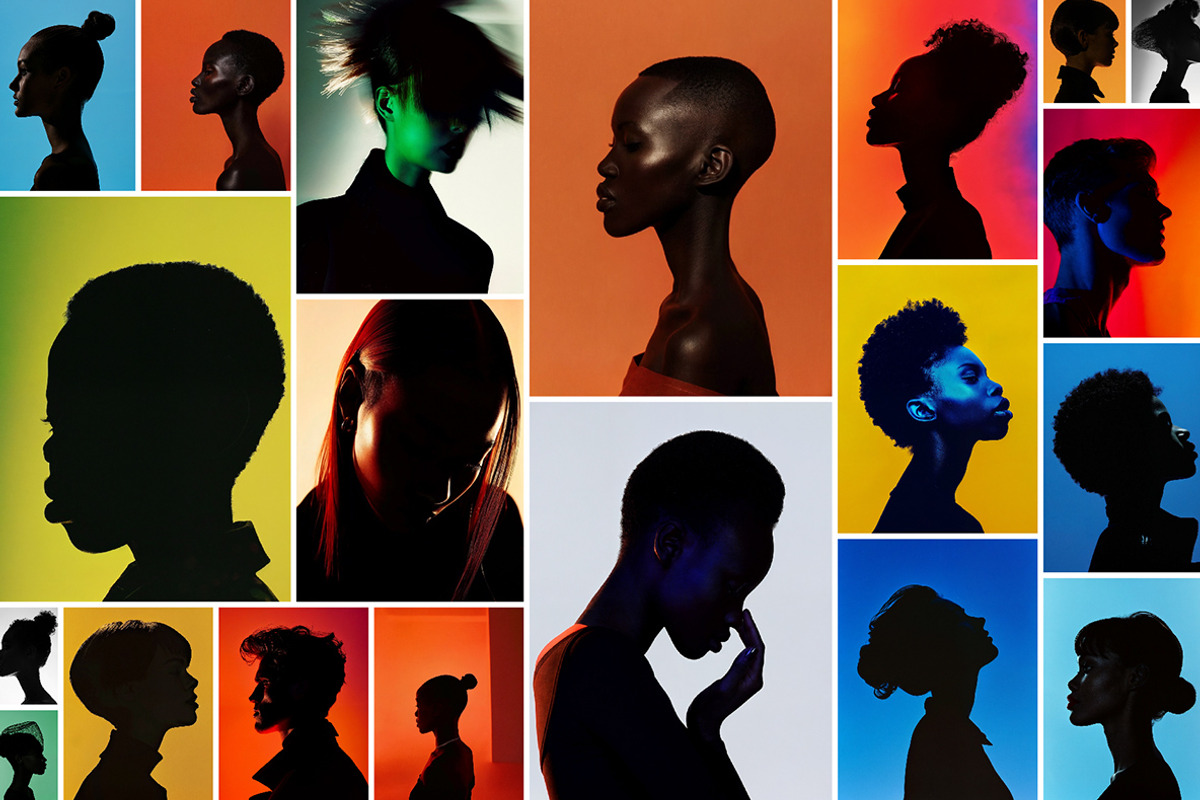 122 Silhouette Portraits, a Person Photo by Handmadefont (Photo 4 of 15)