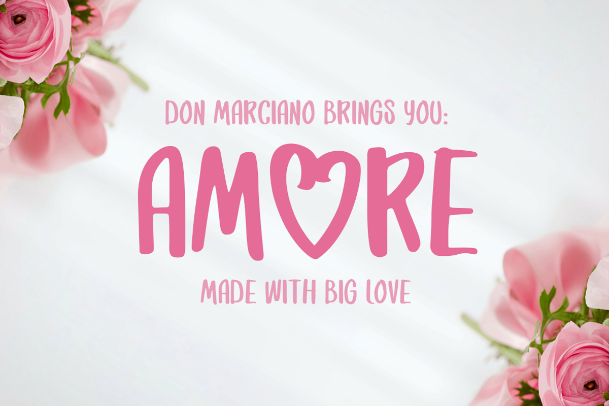 Amore Font - Strong & Lovable