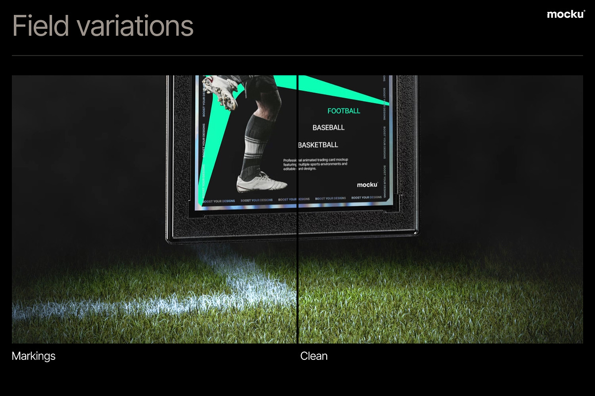 Sports Card Video Mockup (AE), a Packaging Mockup by Mocku (Photo 3 of 6)