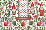Watercolor Seamless Pattern Bundle, a Seasonal Illustration by Red Ink (Thumbnail 11 of 14)