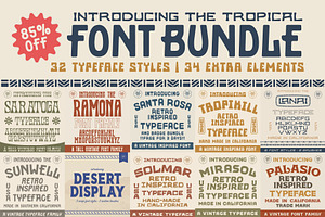 The Tropical Font Bundle