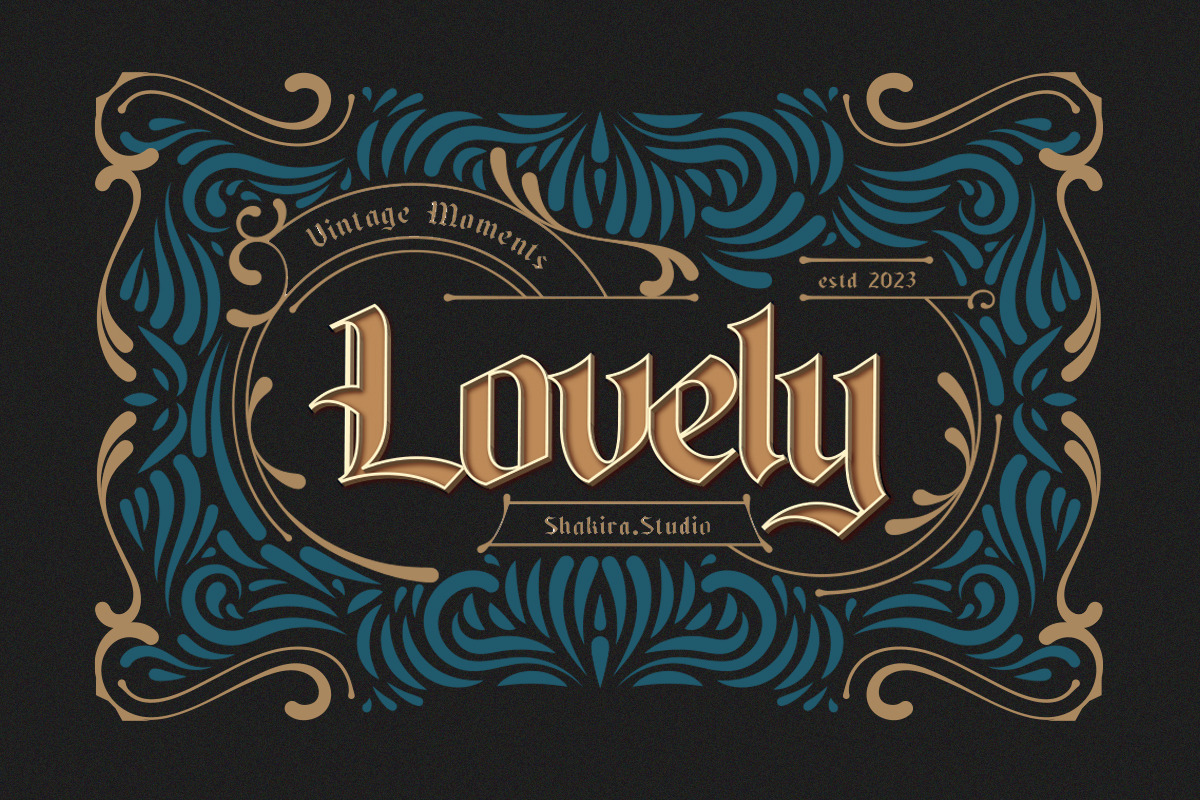 Baghen - Blackletter typeface, a Blackletter Font by Shakira Studio (Photo 2 of 11)