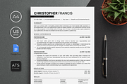 ATS Resume Template Google Docs, a Resume Template by bonadigitals (Thumbnail 1 of 5)