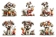 Whimsical Summer Dog Clipart, an Illustration by SinaCreation (Thumbnail 2 of 7)