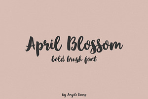 April Blossom Bold Brush Font