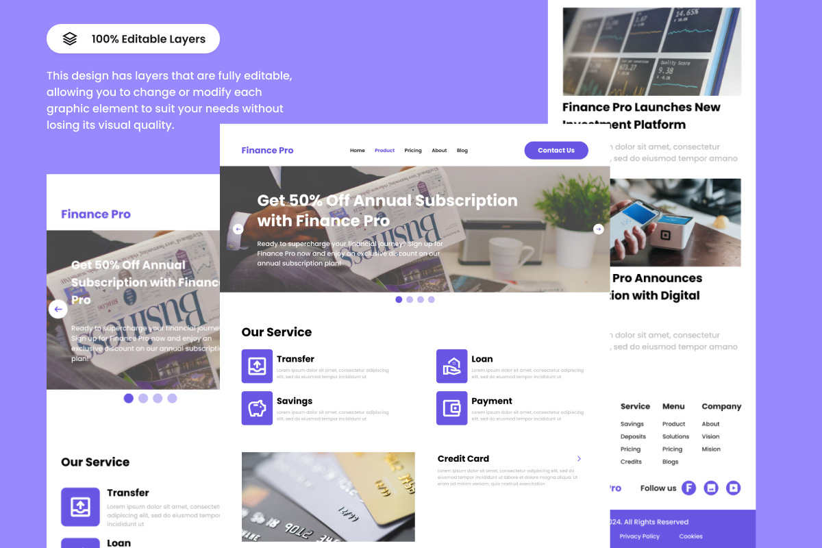 Finance Pro - Banking Landing Page 2, a Landing Page Template by twinstd (Photo 5 of 5)