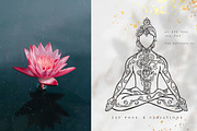 Lotus Man Set. 31 elements, an Illustration by anvinoart (Thumbnail 9 of 16)