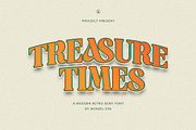 Treasure Times Bold Retro Serif Font, a Serif Font by Heinzel Std (Thumbnail 12 of 12)