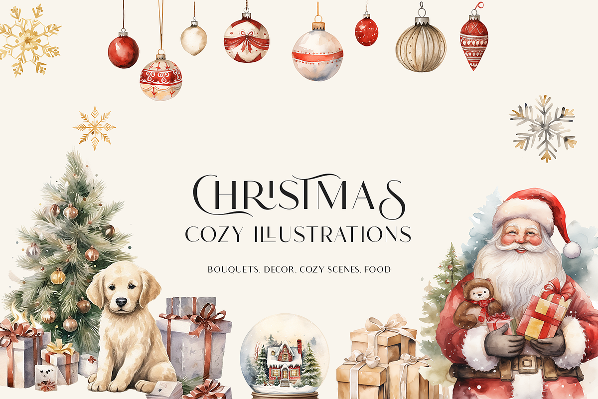 Christmas Memories- Watercolor Set, a Decorative Illustration by Grace Noboa Illustrations (Photo 3 of 12)