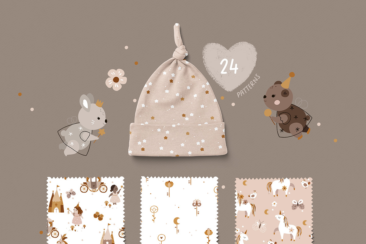 Fairy and Princess Kids collection, an Animal Illustration by tatiletters (Photo 6 of 12)