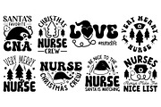 Nurse Christmas SVG Bundle, a Graphic by CraftlabSVG (Thumbnail 4 of 17)