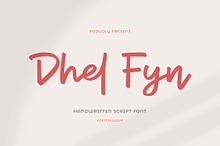 Dhel Fyn | Handwriting Script Font
