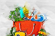 Fashion Sketch Photoshop Action, an Action Add-On by GorynArt (Thumbnail 21 of 24)