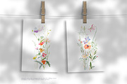 Watercolor Meadow Flower Clipart Set, a Decorative Illustration by Patishop Art (Thumbnail 6 of 6)