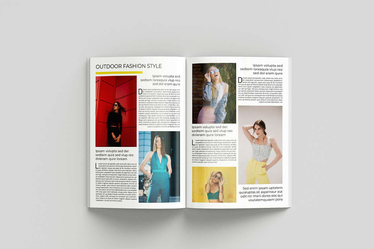 Minimal Fashion Magazine Template, a Magazine Template by retrographix (Photo 13 of 17)