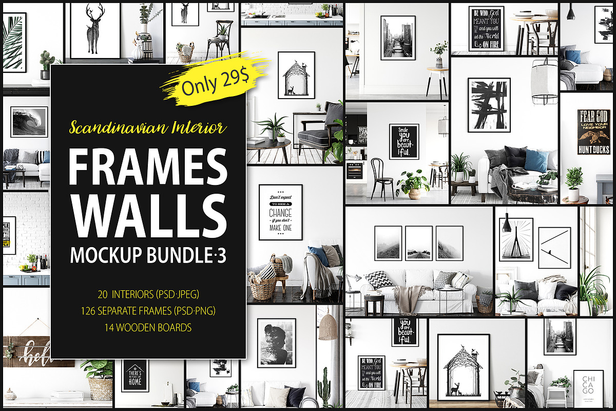 Frames & Walls Scandinavian Bundle-3, a Print Template by Yuri-U (Photo 42 of 42)