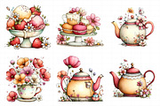 Summer Bridal Tea Party Set Clipart, an Illustration by Daily.Designs (Thumbnail 5 of 6)