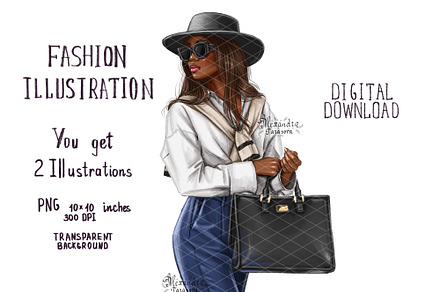 Digital Illustration Fashion Girl