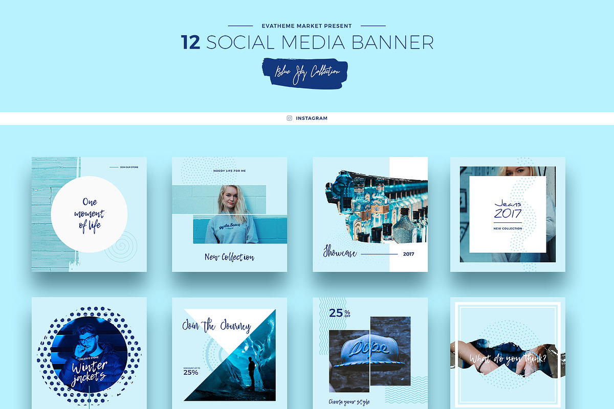 Blue Sky Social Media Designs, a Social Media Template by Creatoly (Photo 5 of 5)