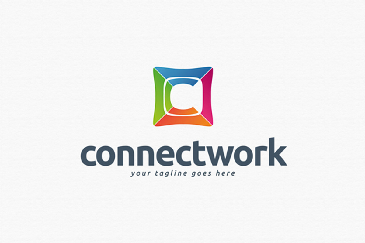 Connect Work Logo Template, a Branding & Logo Template by PixaSquare